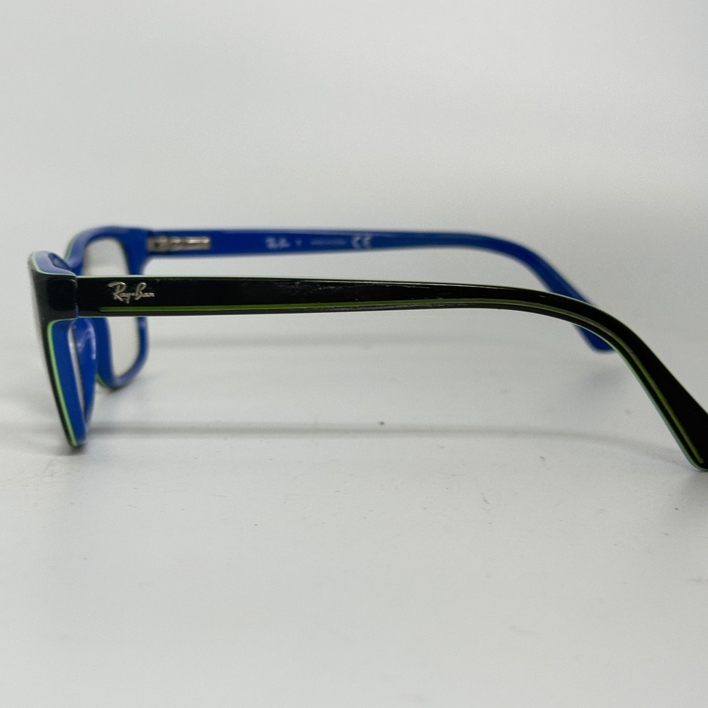 Ray Ban Kids‎ Eyeglasses RB 1536 3600 Black Blue Green Rectangular Frames 21045 - Picture 2 of 7
